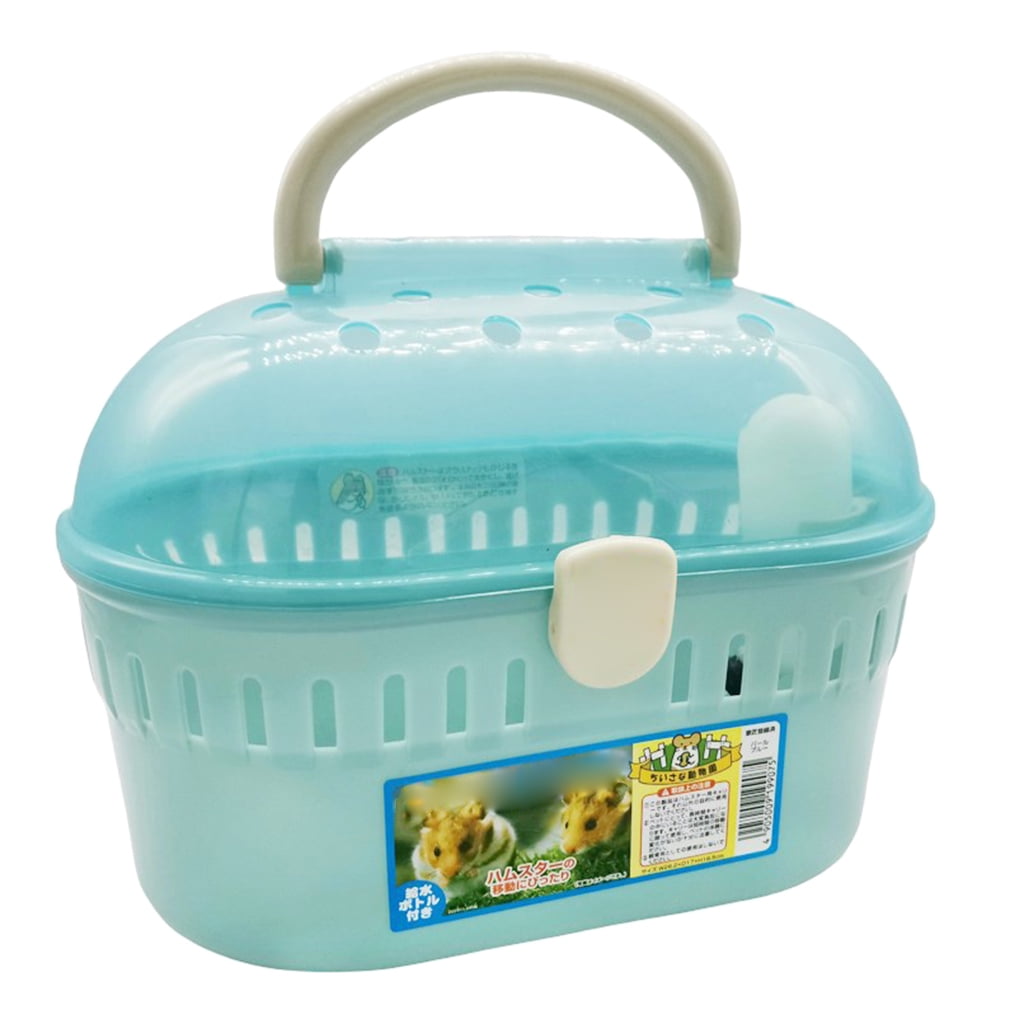 Travel Hamster Cage Carrier Easy to Carry with Handle Pet Cage for