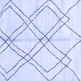thumbnail image 1 of Ahgly Company Machine Washable Indoor Square Solid Blue Modern Area Rugs, 5' Square, 1 of 4