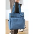 thumbnail image 2 of LinYooLi Retro Canvas Hobo Handbag Satchel for Women Men Teen Multipocket Large Shoulder Bag Purse, 2 of 6