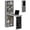 Charcoal Gray, variant on Fold-out Convertible Office Desk, Wall Mount Computer Desk with Blackboard and Side Shelf, Charcoal Gray