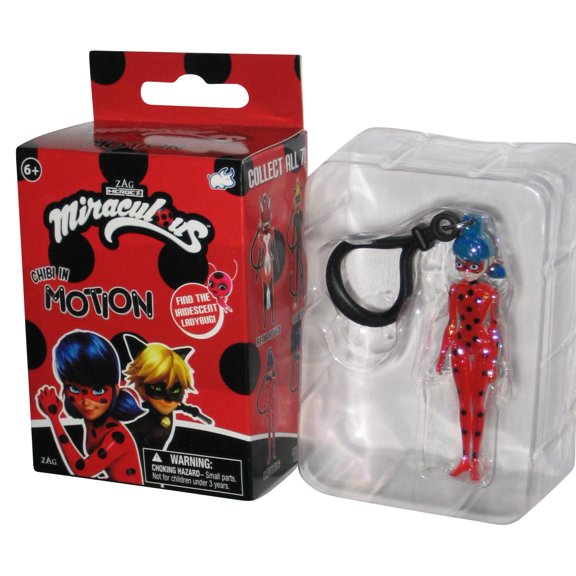Miraculous Ladybug In Motion Bullsitoy Metallic 3-Inch Mini Figure Keychain