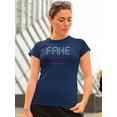 thumbnail image 2 of Fake Love Heartbreaker T-Shirt Women -Image by Shutterstock, Female Small, 2 of 4