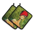 thumbnail image 1 of ""Caroline'S Treasures Mw1301Pthd Lady Aziline Pair Of Pot Holders Potholders Multicolor"", 1 of 3
