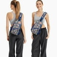 thumbnail image 4 of Geometric Boho Chic Travel Sling Backpack Lightweight and Durable, Fashionable Crossbody Shoulder Daypack for Hiking, 4 of 6