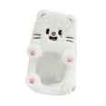 thumbnail image 4 of Portatarjetas de peluche con forma de animal, portátil, multifuncional, pequeño Gato blanco, 4 of 8