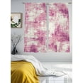 thumbnail image 3 of Pink Ombre Sheer Curtains 72 Inch Length 2 Panels Set, Gradient Abstract Art Vintage Voile Window Treatment Rod Pocket Curtains Sheers Drapes for Bedroom/Living Room/Kitchen 52"x72"x2, 3 of 7