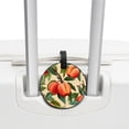 thumbnail image 3 of Peach 2pcs PU Leather Round Bag Tags with Privacy Cover and Name ID Tag - Suitcase Tags for Travel Luggage, Handbags, Backpacks, School Bags, 3 of 6