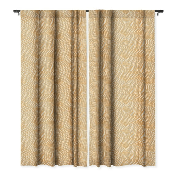 Society6 Wagner Campelo Dune Dots 3 Single Panel Room Darkening Window Curtain 50" x 108"