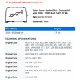 thumbnail image 2 of Valve Cover Gasket Set - Compatible with 2000 - 2002 Audi S4 2.7L V6 2001, 2 of 2