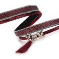 thumbnail image 3 of Colgante de borla de moda de cuero PU con hebilla multicolor, pulsera, joyería (rojo), 3 of 3