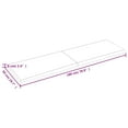 thumbnail image 2 of vidaXL Bathroom Countertop Light Brown 180x50x(2-6)cm Treated Solid Wood, 2 of 7