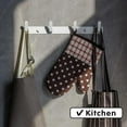 thumbnail image 6 of ABPETE 4 Hooks White Wall Mounted Towel Hooks for Bathrooms and Coat Racks, 6 of 18
