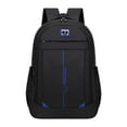 thumbnail image 2 of Mochila para portátil, mochila escolar, mochila informal para actividades al aire libre, senderismo y excursionismo. Azul negro, 2 of 9