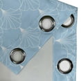 thumbnail image 4 of Ambesonne Art Deco Grommet Curtain, Pale Blue Vintage Shells, 50"x72", Pale Blue and White, 4 of 5