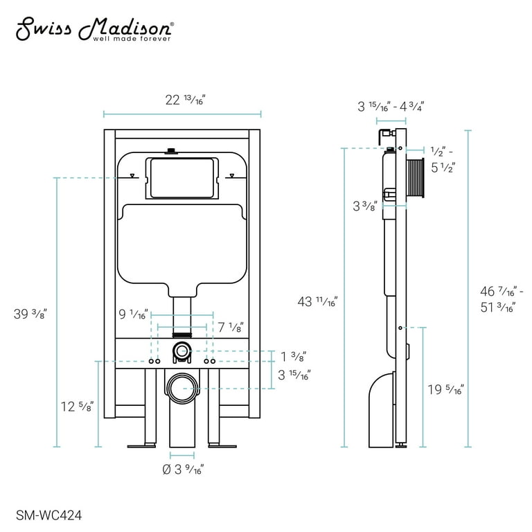 Wall Hung Toilet Carriers
