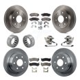 thumbnail image 1 of Transit Auto Front Rear Wheel Hub Bearings Assembly Disc Brake Rotors and Ceramic Pads Shoes Kit (10Pc) for Car 2003-2005 Chevrolet Astro GMC Safari RWD - Left Right Side (Driver Passenger) KBB-110572, 1 of 10
