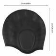thumbnail image 3 of 1Pcs Durable High Elastic Pool Accessories Waterproof With Ear Protect Diving Bathing Hats Swim Cap Silicone Swimming Caps BLUE, 3 of 8