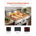 thumbnail image 3 of STAWAY Acacia Wood Noodle Board - Multi-Purpose Stove Cover & Cutting Board, 30x22" - Enhance Kitchen Space, Easy Clean, Detachable Handles, 3 of 9