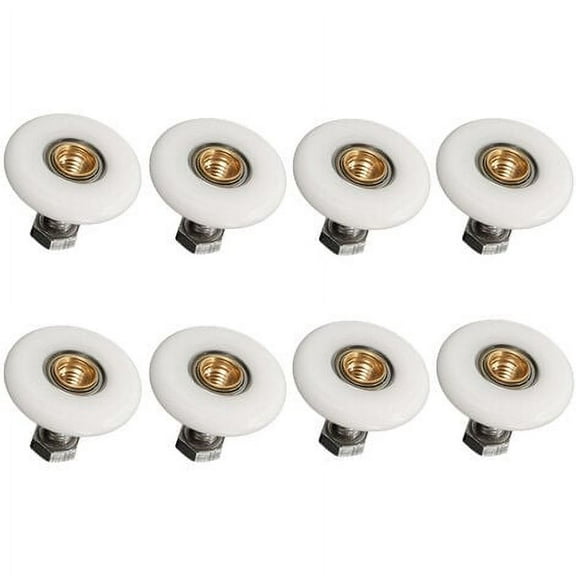 8x Shower Door Casters Replacement Shower Door Roller for Bathroom 19mm