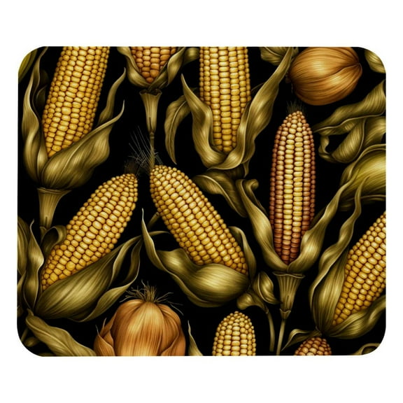 Thanksgiving Corn Mouse Pad, Cloth with Rubberized Base