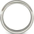 thumbnail image 2 of Titanium Brushed And Polished 6mm Beveled Edge Band (Size 13) Made In China tb111-13, 2 of 5