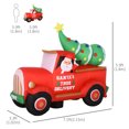 thumbnail image 3 of HOMCOM 6ft Christmas Inflatables Santa on Trunk Mounted Yard Decoration, 3 of 10