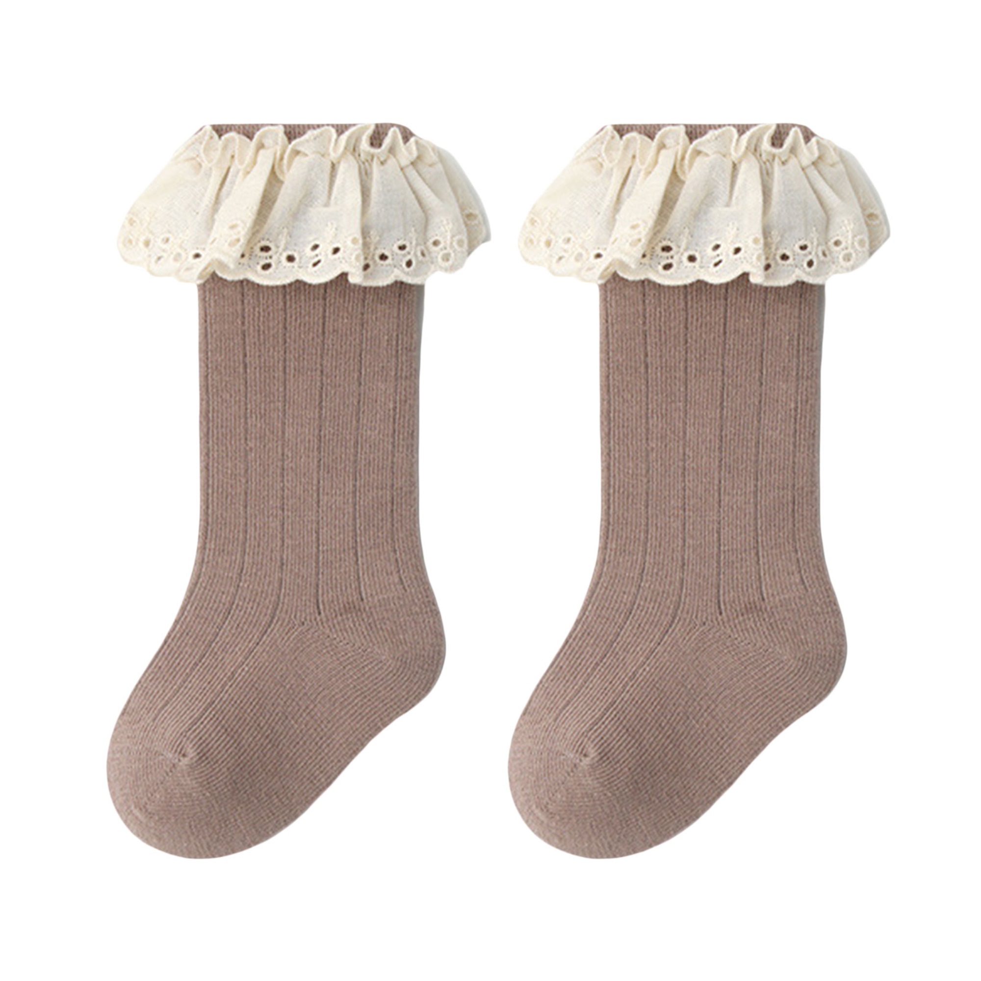 Kids Baby Crew Socks Cute Ruffled Lace Princess Dress Socks for Toddler