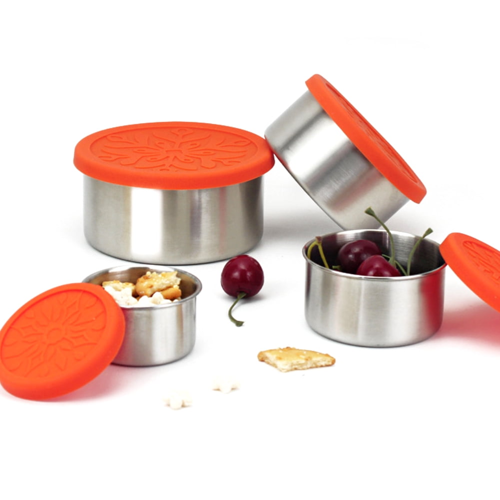 HYmarket Stainless Steel Fresh Bowl Lunch Snack Food Storage Containers