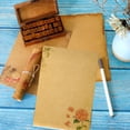 thumbnail image 4 of 48 hojas de papel de diseño antiguo/vintage A5, para invitaciones y cartas antiguas, tarjeta de invitación navideña, 4 of 5