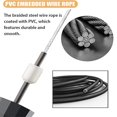 thumbnail image 4 of Tangle-free Fast Jump Rope Cable - Adjustable Steel Jump Rope With Foam Handles For Men And Women - Exercise Equipment, 4 of 5