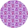 thumbnail image 1 of Ahgly Company Machine Washable Indoor Round Transitional Crimson Purple Area Rugs, 3' Round, 1 of 7