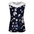 thumbnail image 5 of Camiseta sin mangas de encaje con estampado de mujer Camiseta sin mangas de empalme de cuello redondo Camiseta ligera y cómoda delgada OAVQHLG3B Store  lin121212, 5 of 5