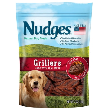 Nudges Steak Grillers Dog Treats, 3 Oz