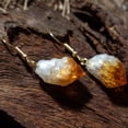 thumbnail image 3 of Citrine Earrings with Gold Plated Copper settings – Genuine November Birthstone Jewelry with Natural Citrine Crystals for Spiritual Balance and Emotional Clarity - Crystal Gifts for Women, 3 of 6