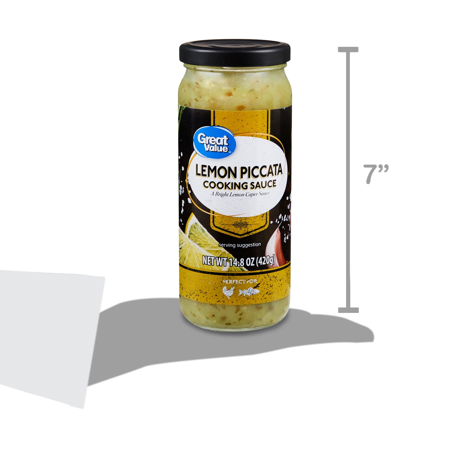 Great Value Lemon Piccata Cooking Sauce, 14.8 oz