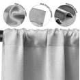 thumbnail image 5 of (2 pack) Mainstays 4 of a Kind Blackout Curtain Panels, Set of 4, Soft Silver, 28" W x 63" L, 5 of 7