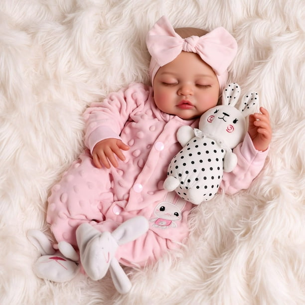 Muñeca Reborn Babeside Relike, 43 cm, para dormir, con caja de regalo