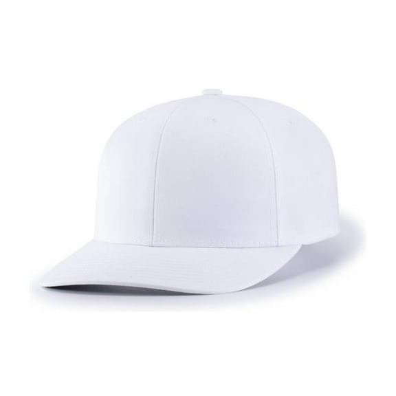 Pacific Headwear P322.005.ADT Poly & Cotton Snapback Cap, White - Adult