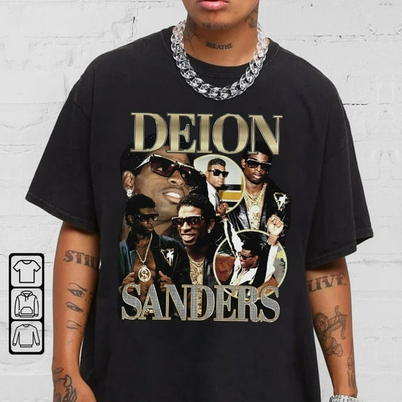 Deion Sanders T-Shirt, Unisex Shirt, American Football Shirt Vintage Graphic Tee