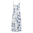 thumbnail image 4 of Puntoco Vestidos Mujer Moda Elegante Verano Casual Sólido V-Cuello Camis Vestido Largo Sin Mangas, 4 of 5