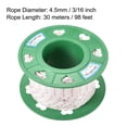 thumbnail image 2 of Unique Bargains Recoil start Rope 4.5mm 3/16 Inch Dia 30m 98ft Polyester Pull Cord White Red for Engine Replacement Part, 2 of 4