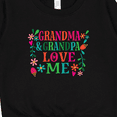 thumbnail image 3 of Inktastic Grandma Grandpa Love Me Girls Toddler Sweatshirt, 3 of 4