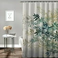 thumbnail image 2 of Pratyus Fine Foliage Lace Printed Shower Curtain Set with Hooks, Chic Modern Design, Made of 100% Polyester Fiber, Easy Care, Multiple Sizes Available 36x72, 2 of 7