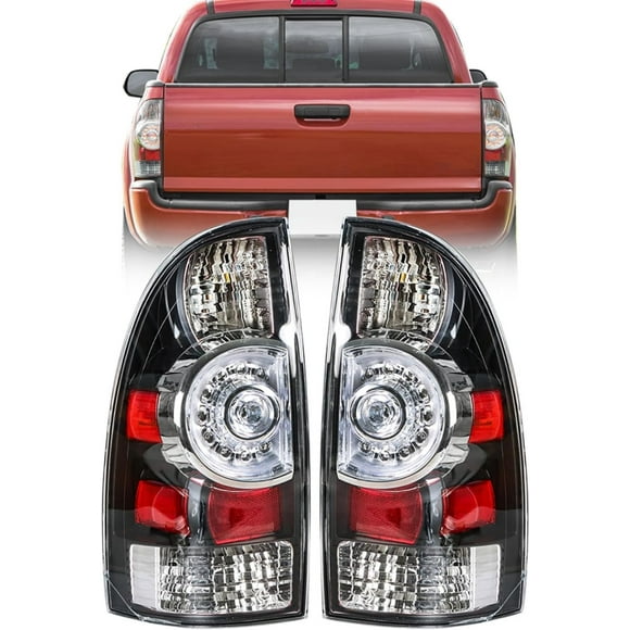 LABLT 8156004160 Juego de Luces Traseras Repuesto para Toyota Tacoma 2005-2015 Estilo Tuning Negro Transparente