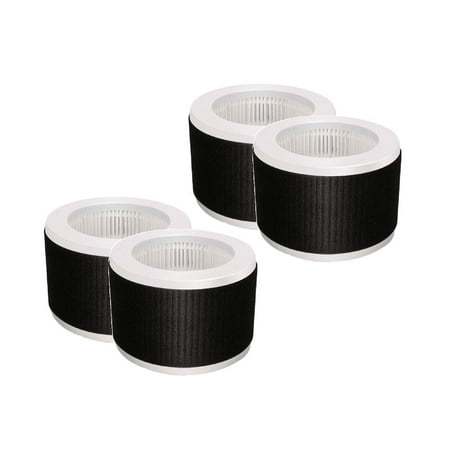 

Nispira 3-in-1 True HEPA Replacement Filter Compatible with KOIOS and MOOKA EPI810 Air Cleaner Air Purifier. Odor Eliminator. 3 Stage Filtration. 4 Filters