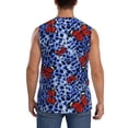 thumbnail image 4 of Uemuo Abstract Colorful Butterflies Pattern Men's Sleeveless T-Shirt,Muscle Athletic Tank Top, Moisture-wicking Quick-dry Breathable Classic Tee Top for Gym Run Outdoor Sports-XX-Large, 4 of 8