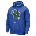 thumbnail image 2 of Men's Nike Royal Milwaukee Bucks 2024/25 City Edition Essential Club Pullover Hoodie, 2 of 3