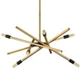 thumbnail image 2 of 4765HB Hinkley Lighting Archer - 6 Light Medium Chandelier in Transitional-Modern-Scandinavian Style - 26 Inches Wide by 26 Inches High-Heritage Brass, 2 of 7
