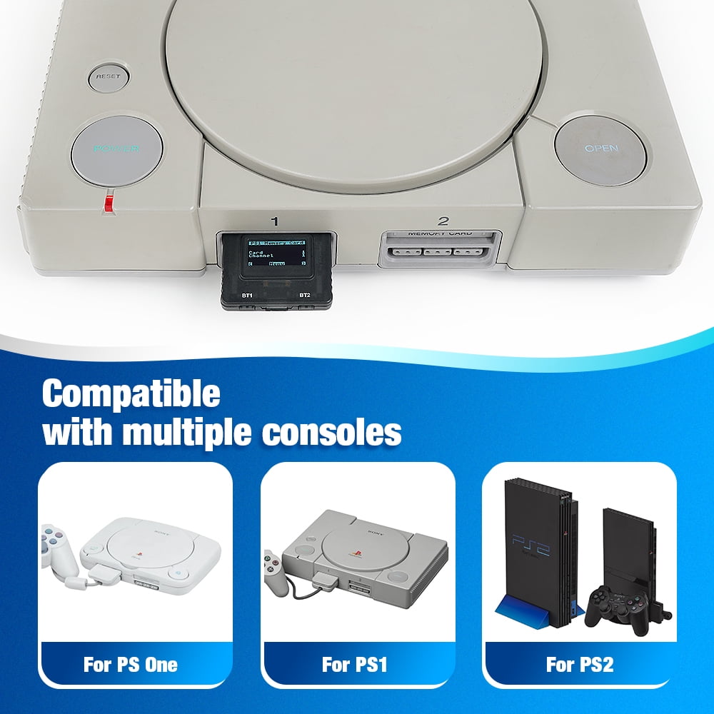 PSxMemCard Gen2 Memory Card for PS1 PS2 OS One Console with 8GB MicroSD Card