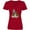 Red, variant on Inktastic Squirrel Superhero Landing with Acorns Women's V-Neck T-Shirt